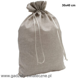 Worek na prezenty, kolor szary